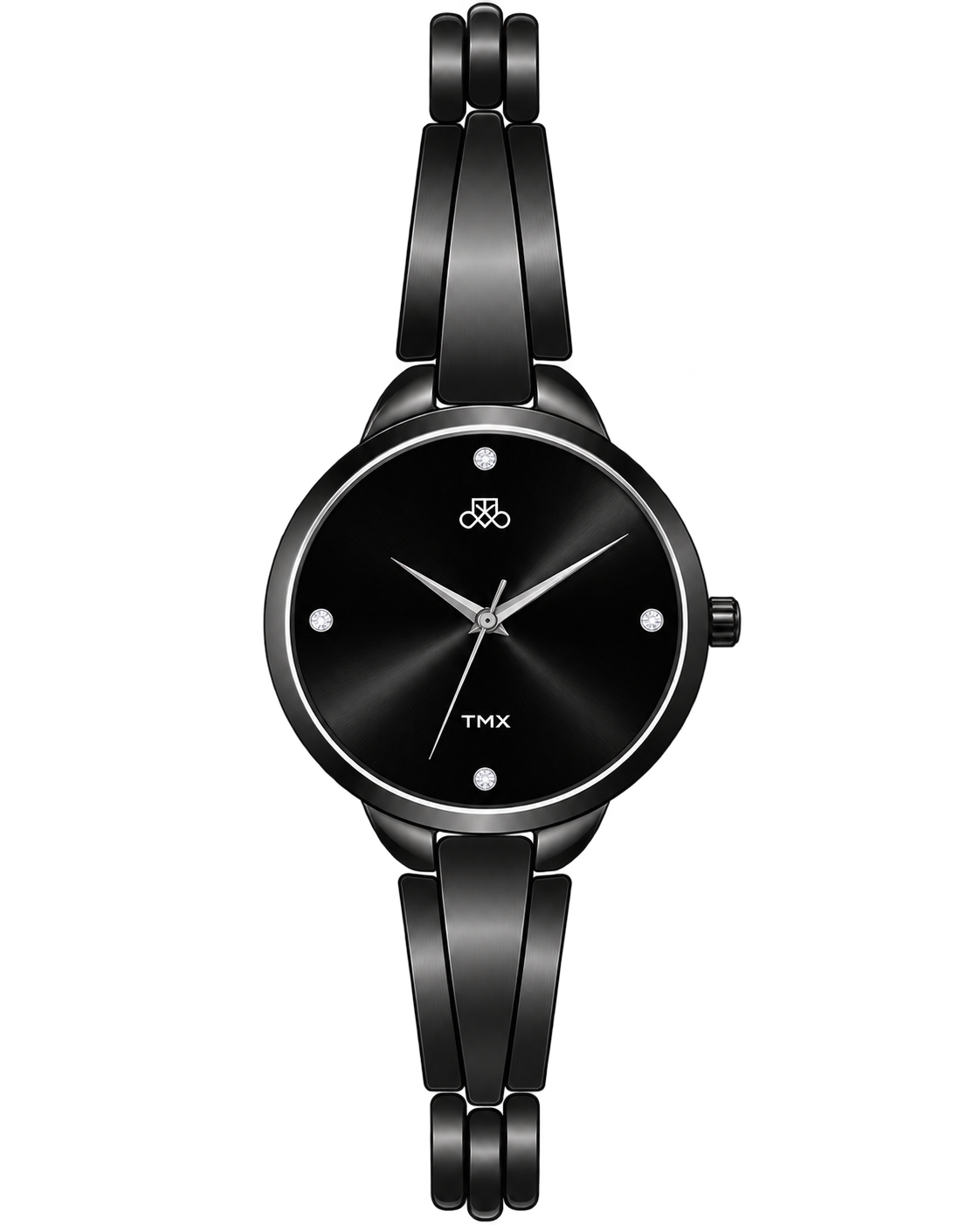 TMX TMX Women's Black Tone Black Dial Watch