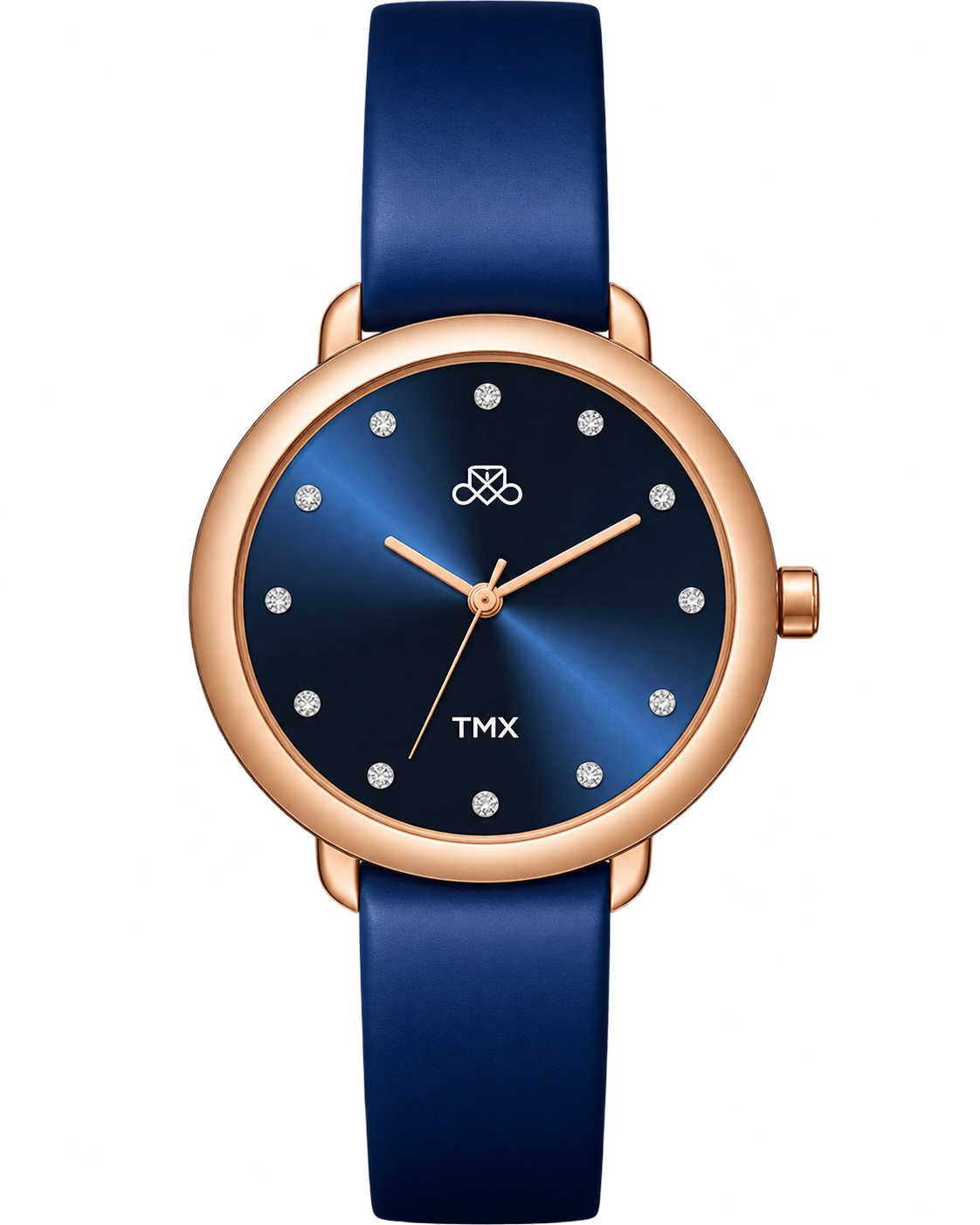 TMX TMX Women's Rose Gold Blue Dial Watch