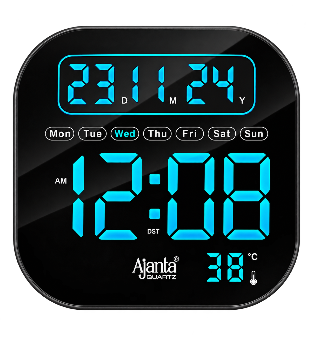 Ajanta Ajanta Multi-Colour Digital Wall Clock